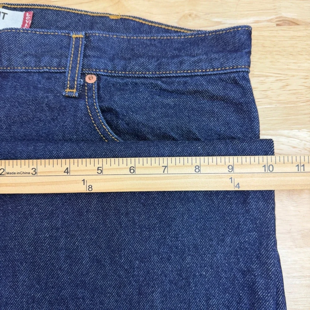 Vintage Levi's 517 BOOTCUT Jeans Mens 40x32 Cotton Dark Wash Indigo Blue Denim